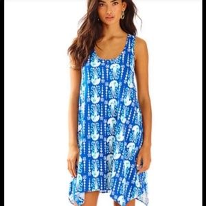 Lilly Pulitzer blue jellyfish summer dress, size L